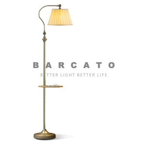 American Retro Floor Lamp Coffee Table Floor Lights Living Room Bedroom Study Hotel Room E27 LED Iron Bracket Standing Lamps