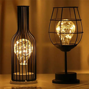 Art LED Table Lamp Reading Lamp Night Light Bedroom Bedside Lamp Desk Lighting Living Room Retro Classic Iron Home Decoration