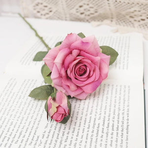 Artificial Long Branch Silk Rose Fake Flower For Home Wedding Vase Party Table DIY Decor Garden Arrangement Valentine's Day Gift