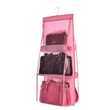 Bag Storage Artifact Handbag Holder Bedroom Wardrobe Closet Handbag Organizer Dust-proof 6/8 Pocket Hanging Handbag Organizer