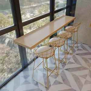 Bar Table Balcony Table Acrylic Suspension Table Bar Table Against The Wall Balcony Bar Casual High Table and Chair Combination