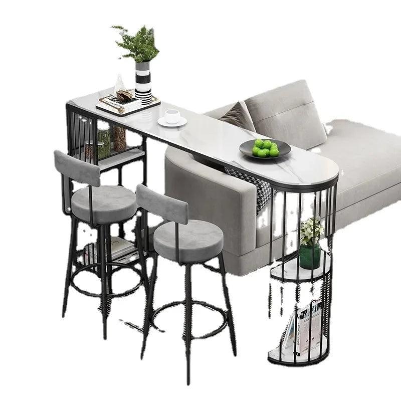 Bar Table and Chairs Bar Table Home Simple Modern Light Luxury Living Room Partition Bar with High Tables and Chairs