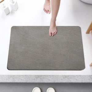 Bath Mats for Bathroom Non Slip Grey Memory Foam Bathroom Rugs Quick Dry Bath Mat