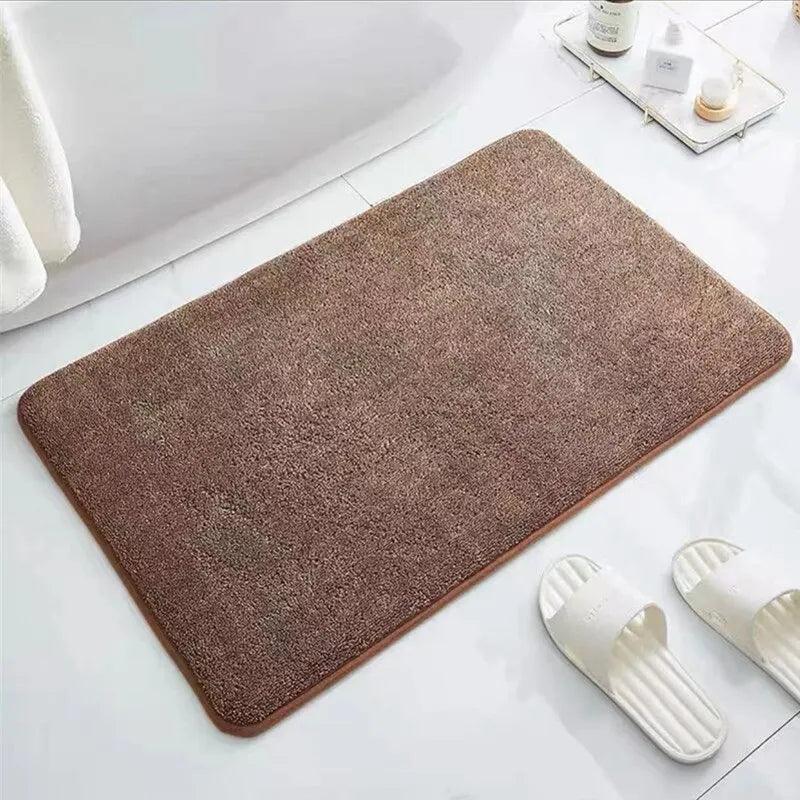 Bath Mats for Bathroom Non Slip Grey Memory Foam Bathroom Rugs Quick Dry Bath Mat