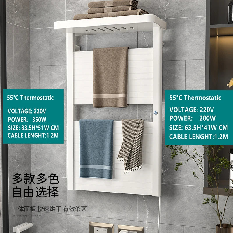 Bathroom Accessories Electric Towel Dryer Rack Towel Warmer and Towel Holder Tuya App Wifi Control For Bathroom