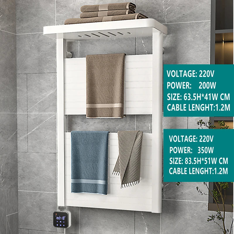 Bathroom Accessories Electric Towel Dryer Rack Towel Warmer and Towel Holder Tuya App Wifi Control For Bathroom