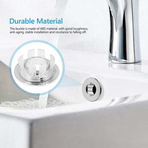 Bathroom Basin Faucet Sink Overflow Cover Brass Six-foot Ring Insert Replacement Hole Cover Cap Chrome Trim Bathroom Accessories