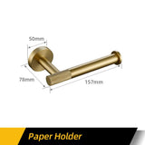 Bathroom Hardware Accessories Set Brushed Gold Knurled Brass Kit Towel Bar Ring Robe Hook Paper Holder Towel Ring Toilet Brush