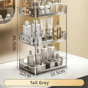 Bathroom Organizer Shelf Acrylic Makeup Storage Rack Large Capacity Skincare Cosmetic Liptick Home Holder New Free Shipping