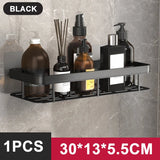 Bathroom Storage Wall Mount Shampoo Makeup Storage Holder Bathroom Accessories No Drilling Wall Shelf Shower Holder For WC