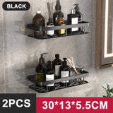 Bathroom Storage Wall Mount Shampoo Makeup Storage Holder Bathroom Accessories No Drilling Wall Shelf Shower Holder For WC