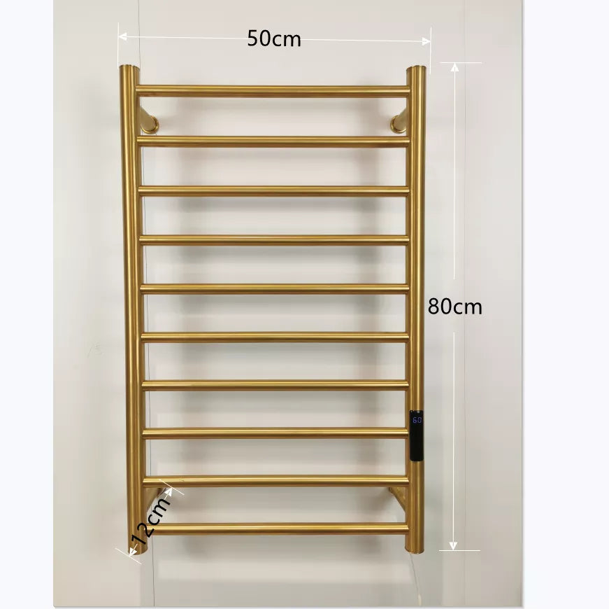 Bathroom equipment 304 stainless steel Wire drawing golden Hidden wiring Heated towel rail Towel rack Towel warmer 9042K