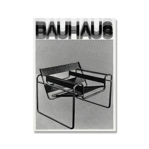 Bauhaus Exhibition Poster Chair Running Male Geometric Canvas Painting Black Orange Minimalist Abstract Wall Picture Home Decor