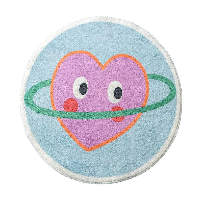 Bedroom Rug Pink Love Cute Girl Room Carpet Round Play Mat Living Room Mat Fashion 2YK Decorative Home Bathroom Rugs Tapis ковер