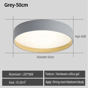 Bedroom lamp room master bedroom pot cover lamp log Japanese simple modern minimalist led ceiling lamp Nordic decorative lamp