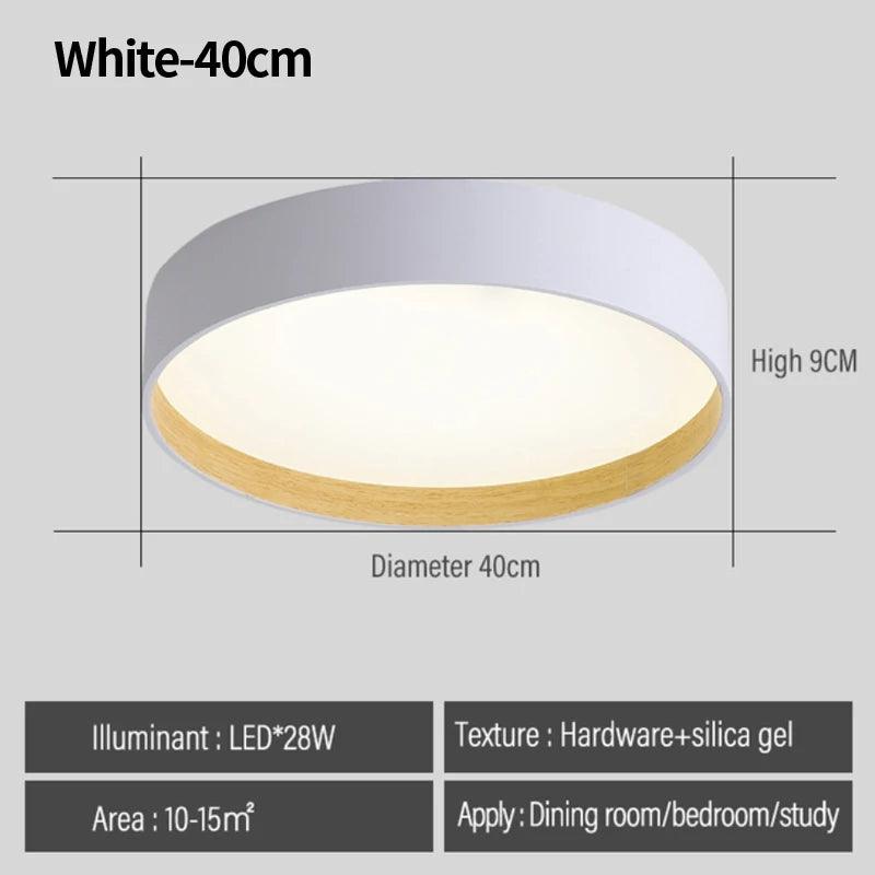 Bedroom lamp room master bedroom pot cover lamp log Japanese simple modern minimalist led ceiling lamp Nordic decorative lamp