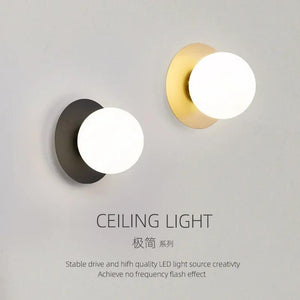 Bedside Wall Lamp for Bedroom Stairs Indoor LED Wall Lighting Wall Sconce for Home with G9 9W Light Bulb Living Room Gold Black