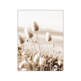 Beige Reed Dandelion Grass Cow Natural Wall Art Canvas Painting Nordic Posters And Prints Wall Pictures For Living Room Decor