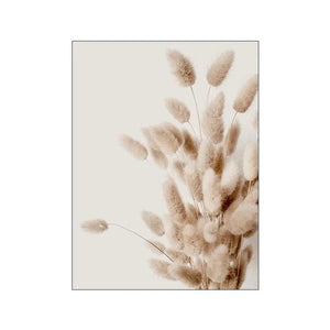 Beige Reed Dandelion Grass Cow Natural Wall Art Canvas Painting Nordic Posters And Prints Wall Pictures For Living Room Decor