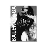 Black and White Nordic Pictures Fashion Stars and Dogs Posters Wall Art Canvas Printing for Living Room Decor