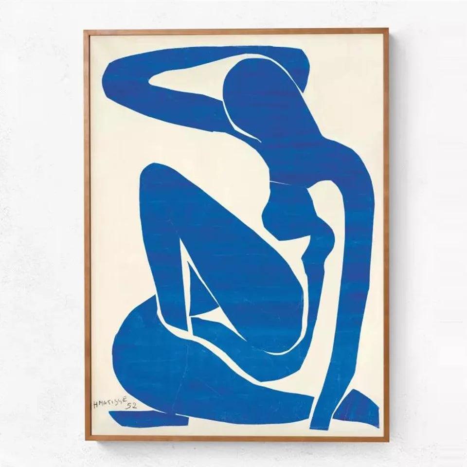 Blue Nudes Posters Abstract Canvas Art Painting French Henri Matisse Hd Print Wall Picture For Living Room Home Decoration