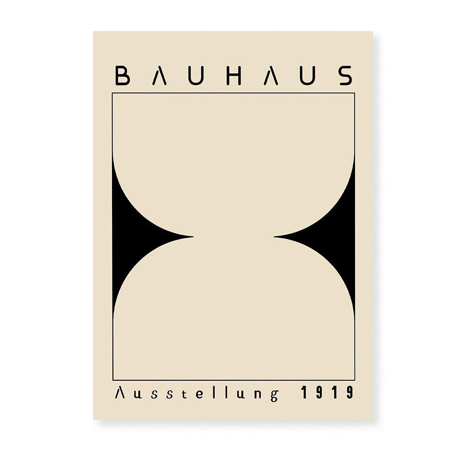 Boho Bauhaus Artwork Poster Mid Century Modern Wall Art Canvas Painting Retro Print Picture Living Room Gallery Interior Decor