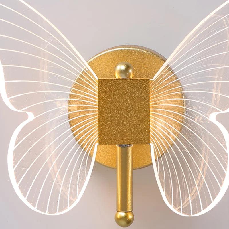 Butterfly LED Wall Lamp Indoor Lighting Home Bedroom Bedside Table Living Room Decoration Nordic Interior Wall Light Sconces