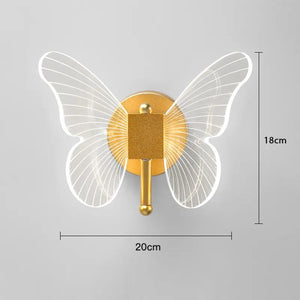 Butterfly LED Wall Lamp Indoor Lighting Home Bedroom Bedside Table Living Room Decoration Nordic Interior Wall Light Sconces