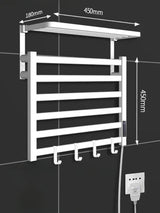 Carbon Fiber Intelligent Electric Towel Rack Digital Display Timing Bacteria Removal Constant Temperature Dryer towel warmer