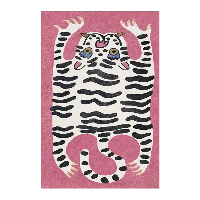 Carpet for Bedroom Tiger Rug Cute Animal Living Room Decor Kids Floor Mats Alfombra Tigre ковер тигр 호랑이 러그 Tapetes Para Quartos