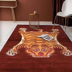 Carpet for Bedroom Tiger Rug Cute Animal Living Room Decor Kids Floor Mats Alfombra Tigre ковер тигр 호랑이 러그 Tapetes Para Quartos