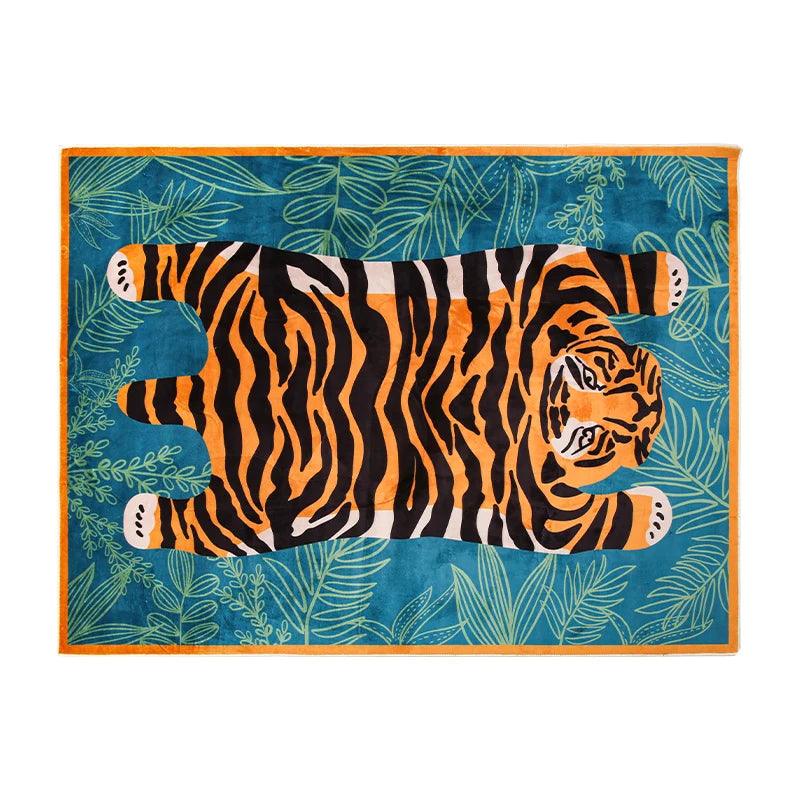 Carpet for Bedroom Tiger Rug Cute Animal Living Room Decor Kids Floor Mats Alfombra Tigre ковер тигр 호랑이 러그 Tapetes Para Quartos