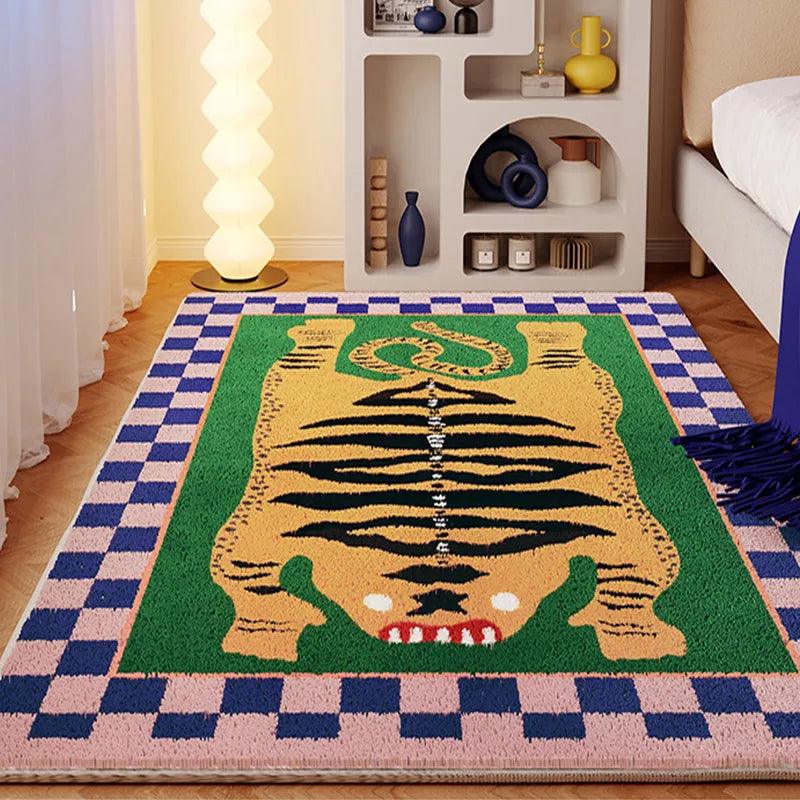 Carpet for Bedroom Tiger Rug Cute Animal Living Room Decor Kids Floor Mats Alfombra Tigre ковер тигр 호랑이 러그 Tapetes Para Quartos