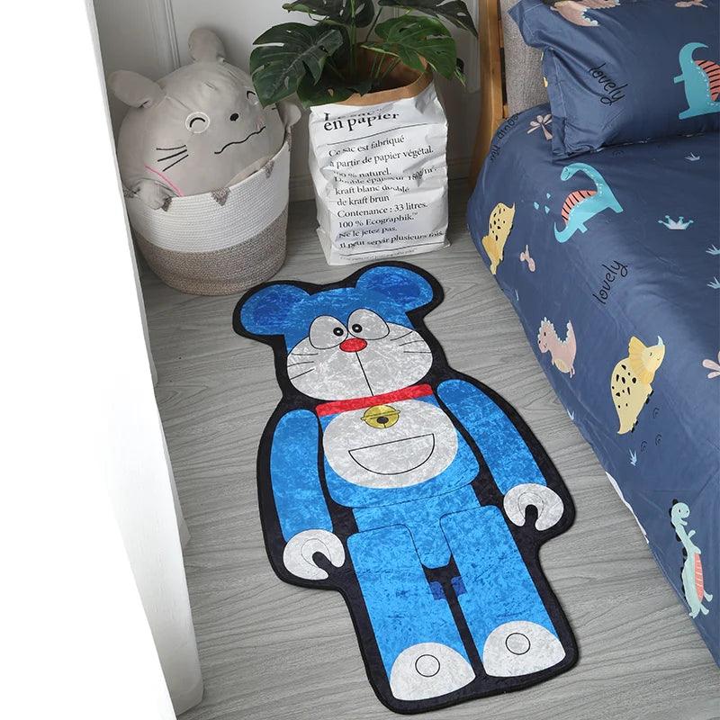 Cartoon Bear Rug Irregular Cute Animals Carpet for Bedroom Bedside Living Room Non-slip Fashion Home Floor Mat