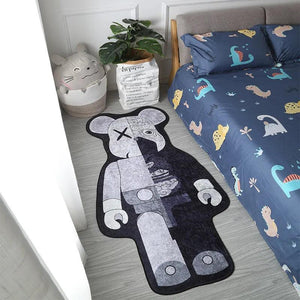 Cartoon Bear Rug Irregular Cute Animals Carpet for Bedroom Bedside Living Room Non-slip Fashion Home Floor Mat