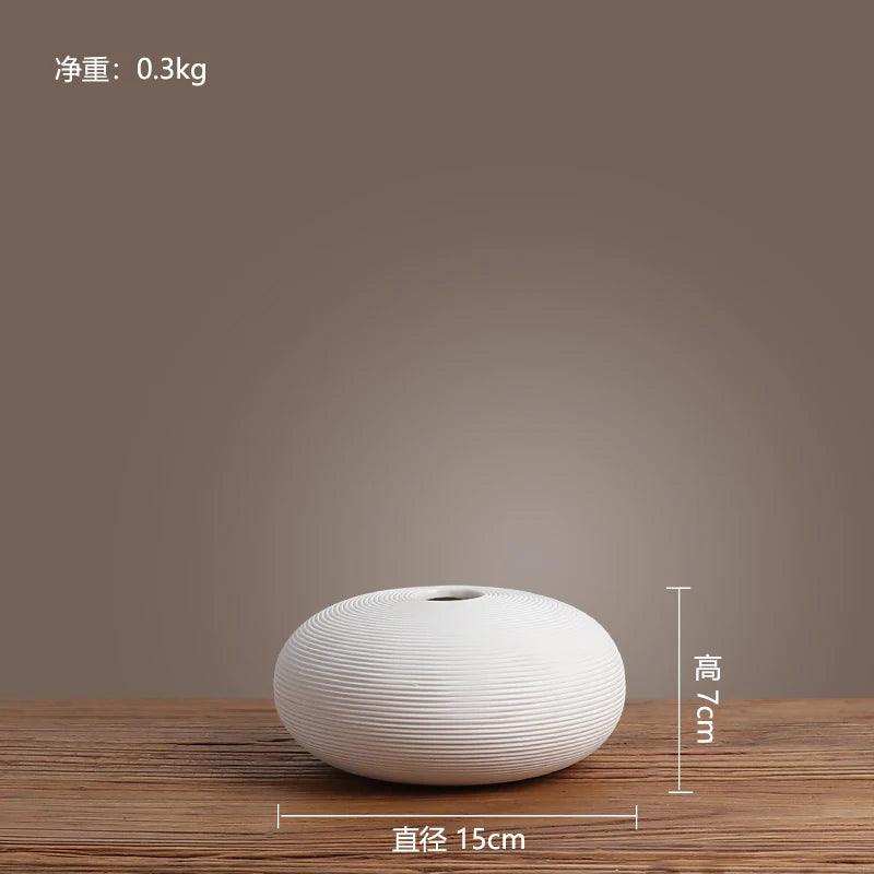 Ceramic Vase Decoration modern simple Japanese Zen style flower drying device Tea House Hotel living room porch decoration