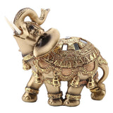 Chinese Traditional Feng Shui Lucky Elephant Statue Resin Wealth Animal Sculpture Elephant Figurine Ornament Home Decoration