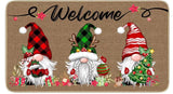 Christmas Welcome Gnome Doormat Front Porch Rugs Welcome Mat Christmas Gnome Door Mat Indoor Outdoor Doormats Entrance Carpet