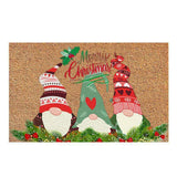 Christmas Welcome Gnome Doormat Front Porch Rugs Welcome Mat Christmas Gnome Door Mat Indoor Outdoor Doormats Entrance Carpet