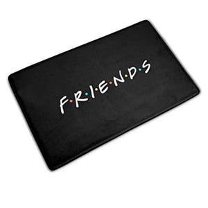 Classic Friends Welcome Door Mat for Bathroom Kitchen New Friends TV Show Flannel Floor Rug Carpet Rubber Entrance Doormat Xmas