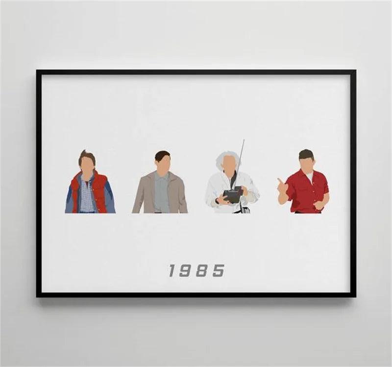 Classic Movie Poster Back To The Future Posters Canvas Painting Wall Art Home Decor Pictures For Living Room Poster Decoratio