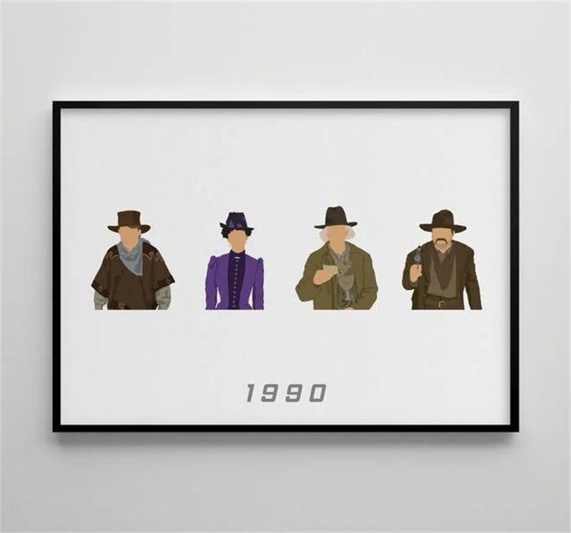 Classic Movie Poster Back To The Future Posters Canvas Painting Wall Art Home Decor Pictures For Living Room Poster Decoratio