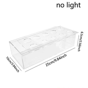 Clear Acrylic Rectangular Flower Vase With Lid Wedding Dinner Table Floral Centerpiece Morden Floral Vases Desktop Home Decorate