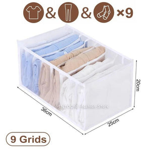 Closets Clothes Organizer Pants Jeans Storage Box Cabinet Drawer Organizer Underwear Socks T-Shirt Wardrobe Storage Organizers