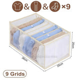 Closets Clothes Organizer Pants Jeans Storage Box Cabinet Drawer Organizer Underwear Socks T-Shirt Wardrobe Storage Organizers