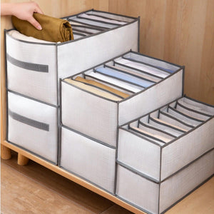 Closets Clothes Organizer Pants Jeans Storage Box Cabinet Drawer Organizer Underwear Socks T-Shirt Wardrobe Storage Organizers