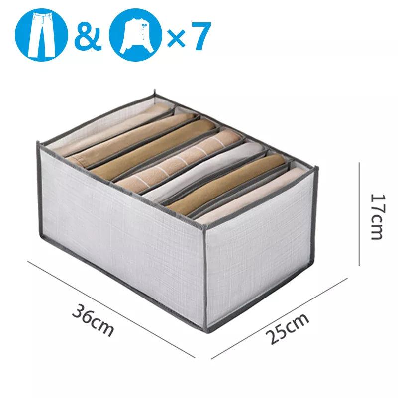 Clothes Organizer Trousers Clothes Jeans Storage Box Wardrobe Clothes Organizer Underwear Bra Socks Artifact Compartment Box