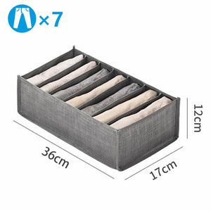 Clothes Organizer Trousers Clothes Jeans Storage Box Wardrobe Clothes Organizer Underwear Bra Socks Artifact Compartment Box