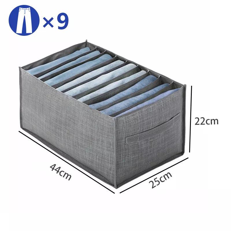 Clothes Organizer Trousers Clothes Jeans Storage Box Wardrobe Clothes Organizer Underwear Bra Socks Artifact Compartment Box