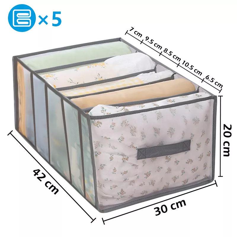 Clothes Organizer Trousers Clothes Jeans Storage Box Wardrobe Clothes Organizer Underwear Bra Socks Artifact Compartment Box